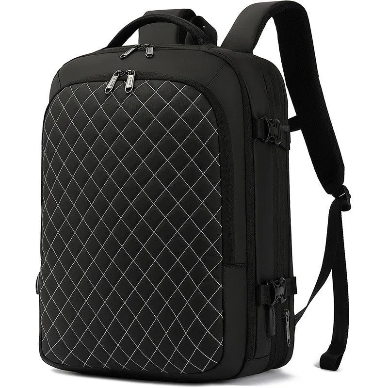 Milano Computer Bag Backpack Large Capacity Expansion Travel in Black