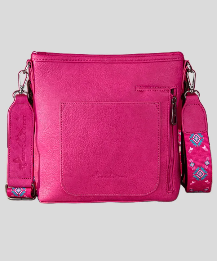 Montana West Embroidered Aztec Collection Concealed Carry Crossbody Bag