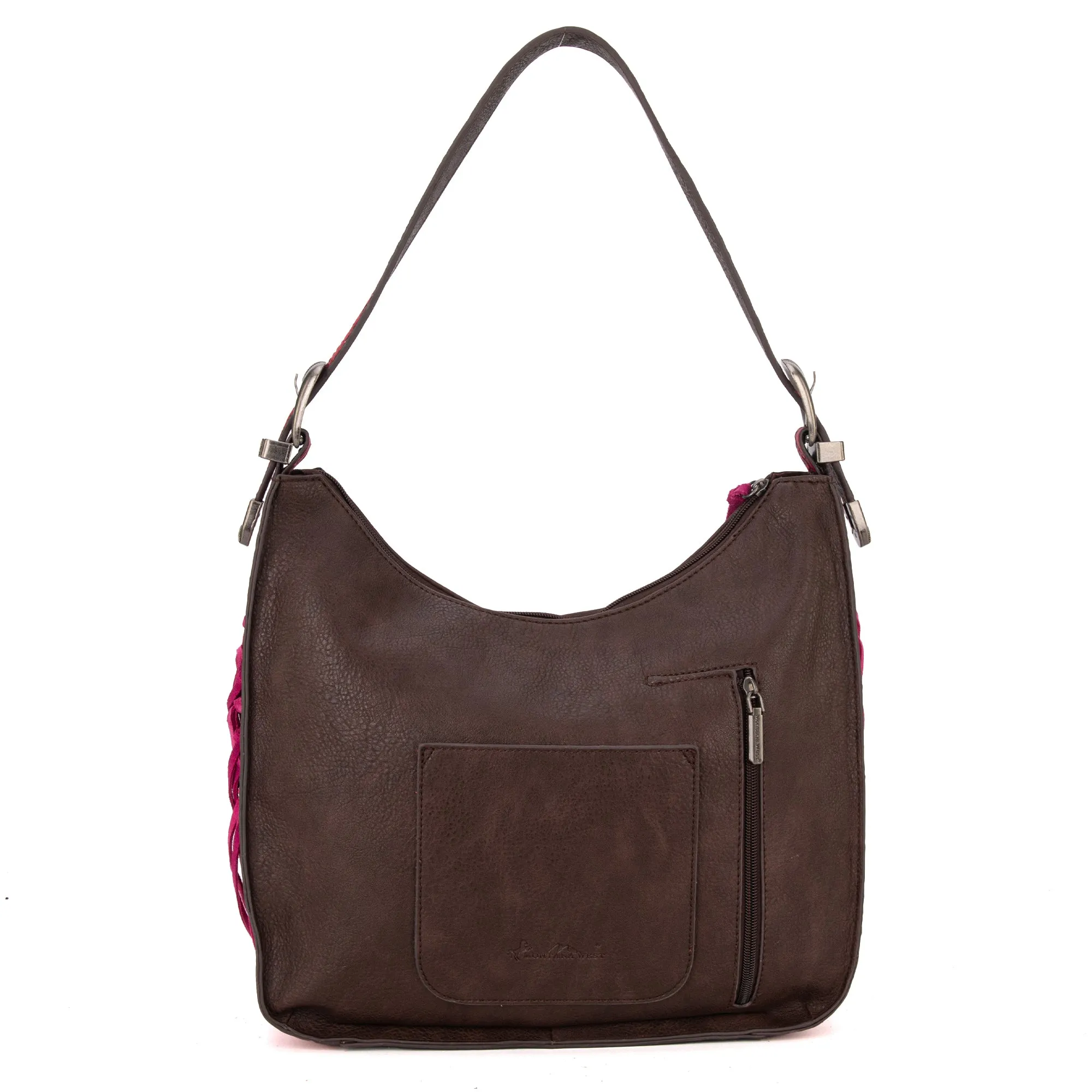 MW1272G-918 Montana West Floral Tooled Concealed Carry Hobo