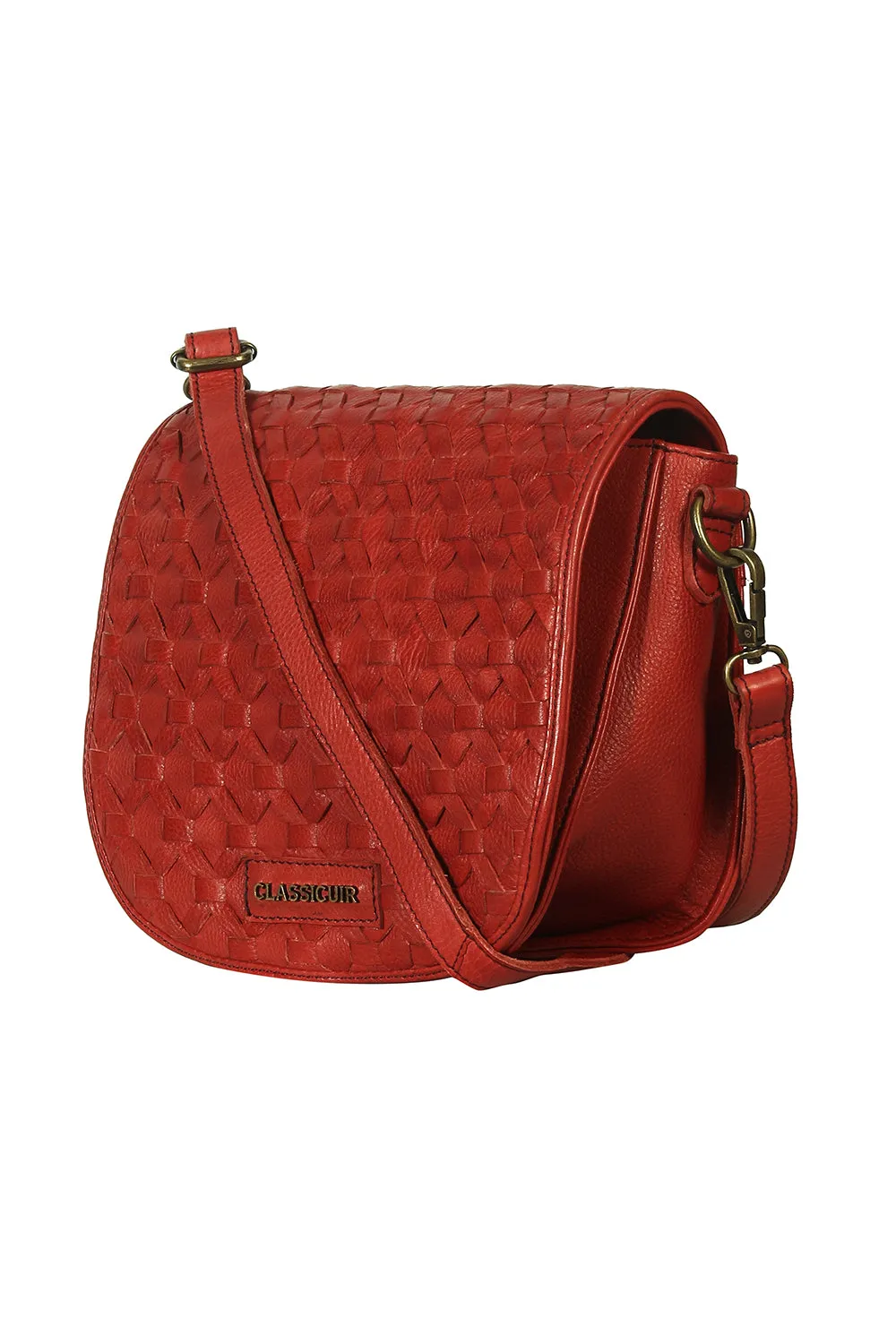 Nantes Cross Weave  Crossbody Bag