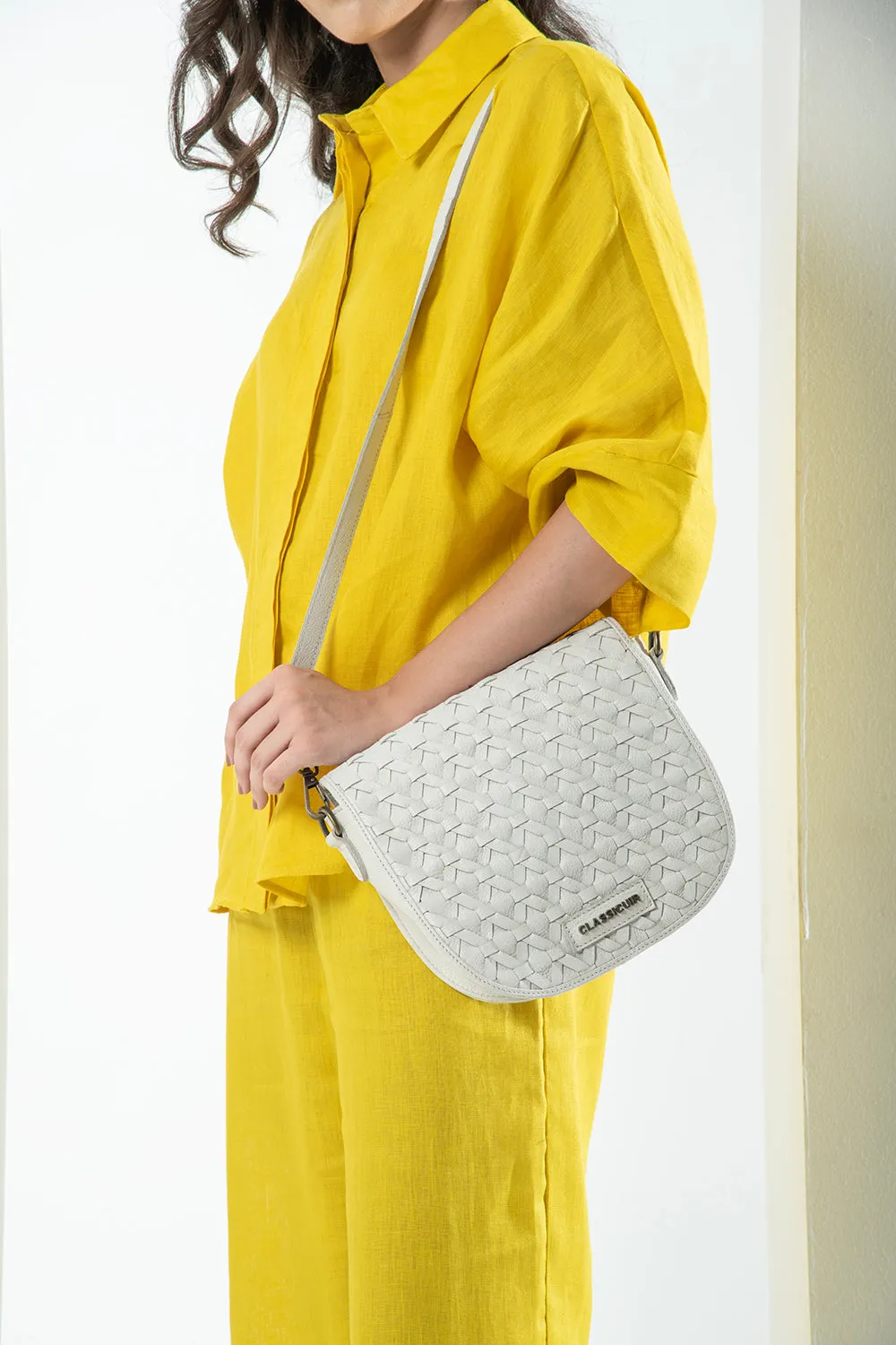 Nantes Cross Weave  Crossbody Bag