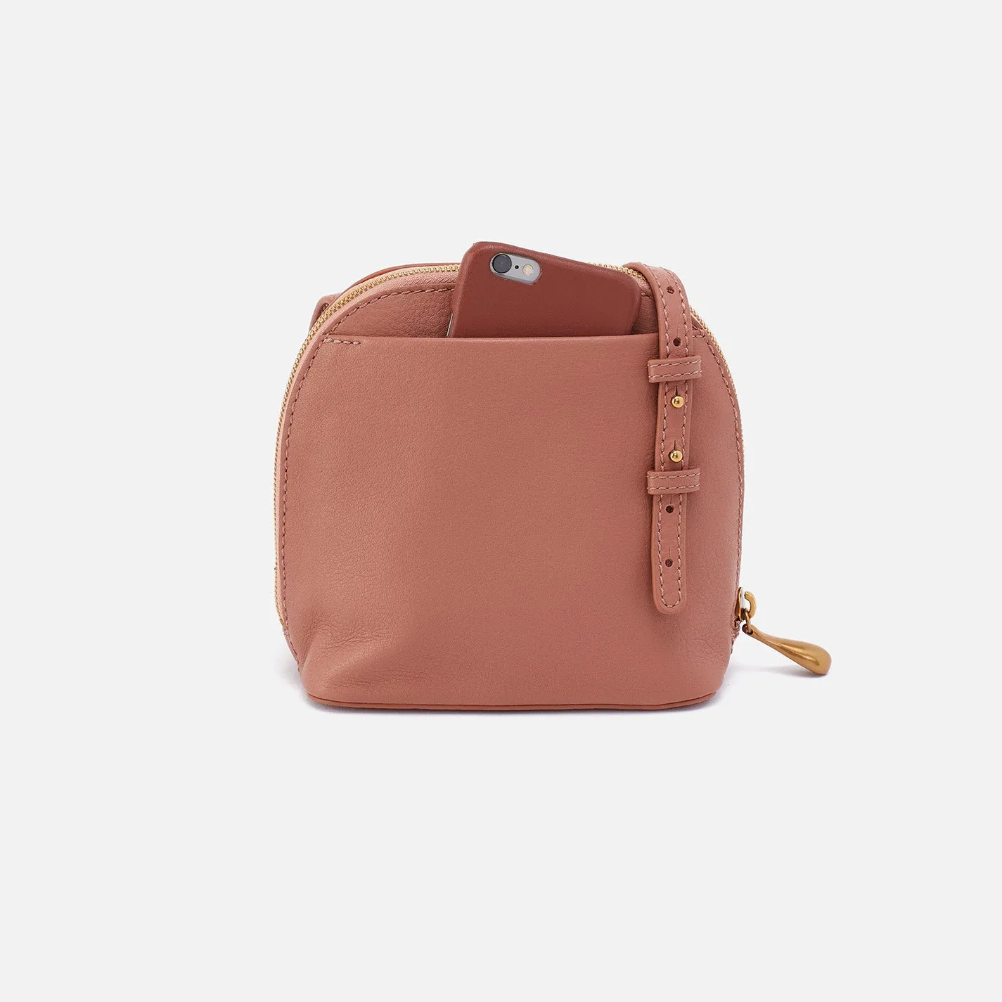 Nash Crossbody In Pebbled Leather - Cork