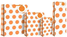 Neon Orange Gift Bag - Medium size 21 x 10 x 25cm