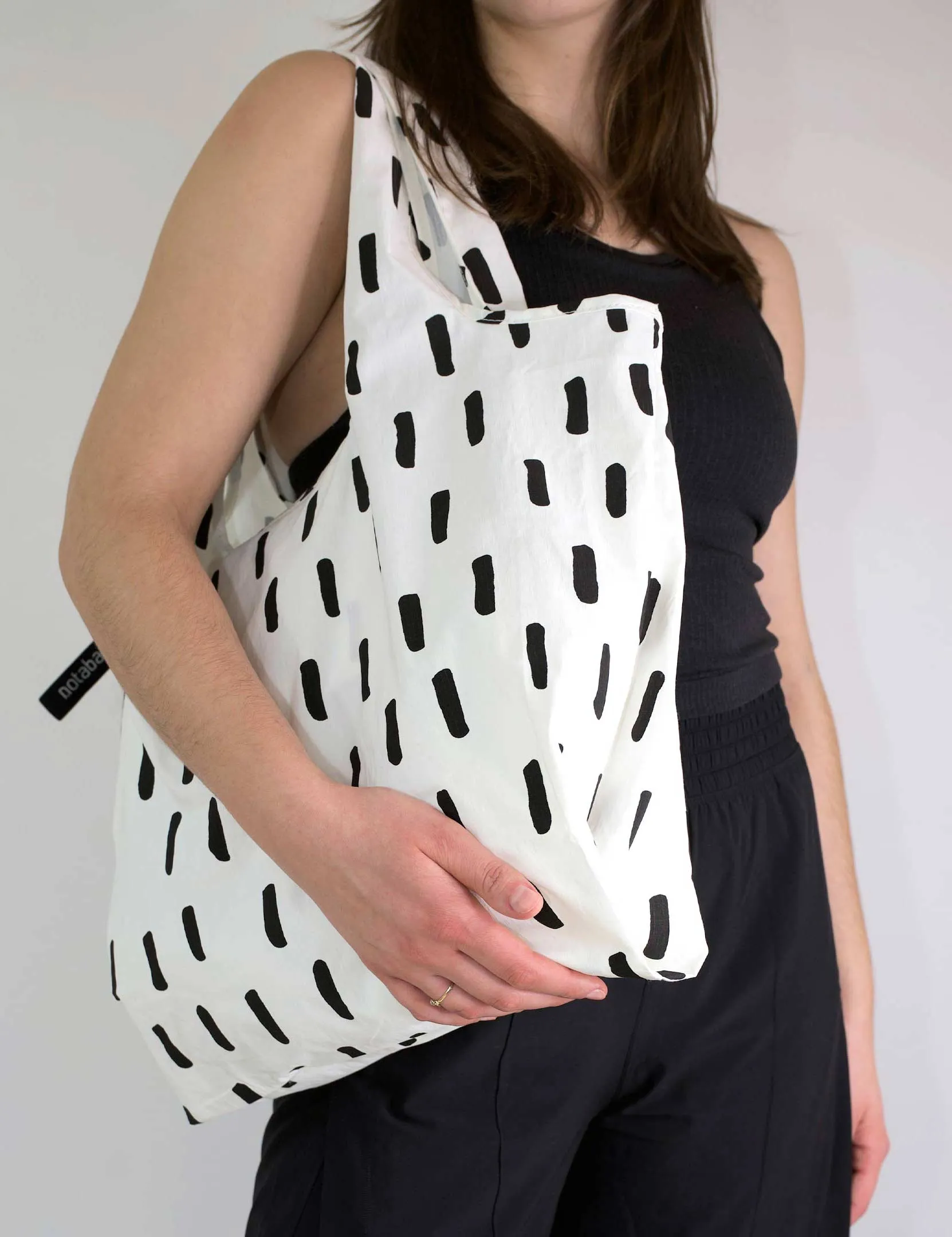 Notabag Tote – Black Brush