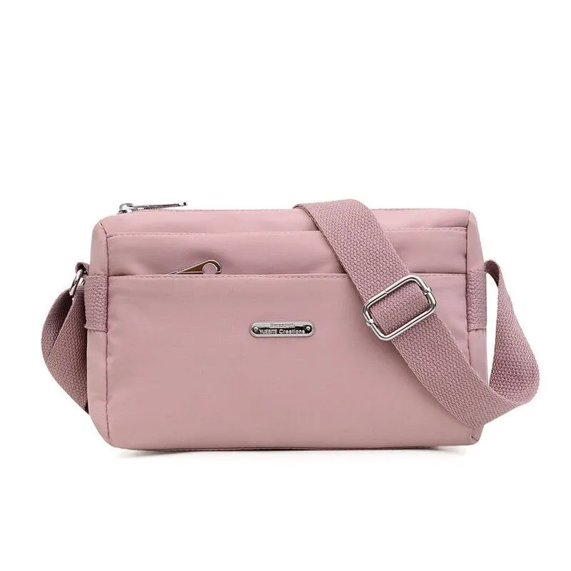 Nylon Solid Color Casual Handbags For Women