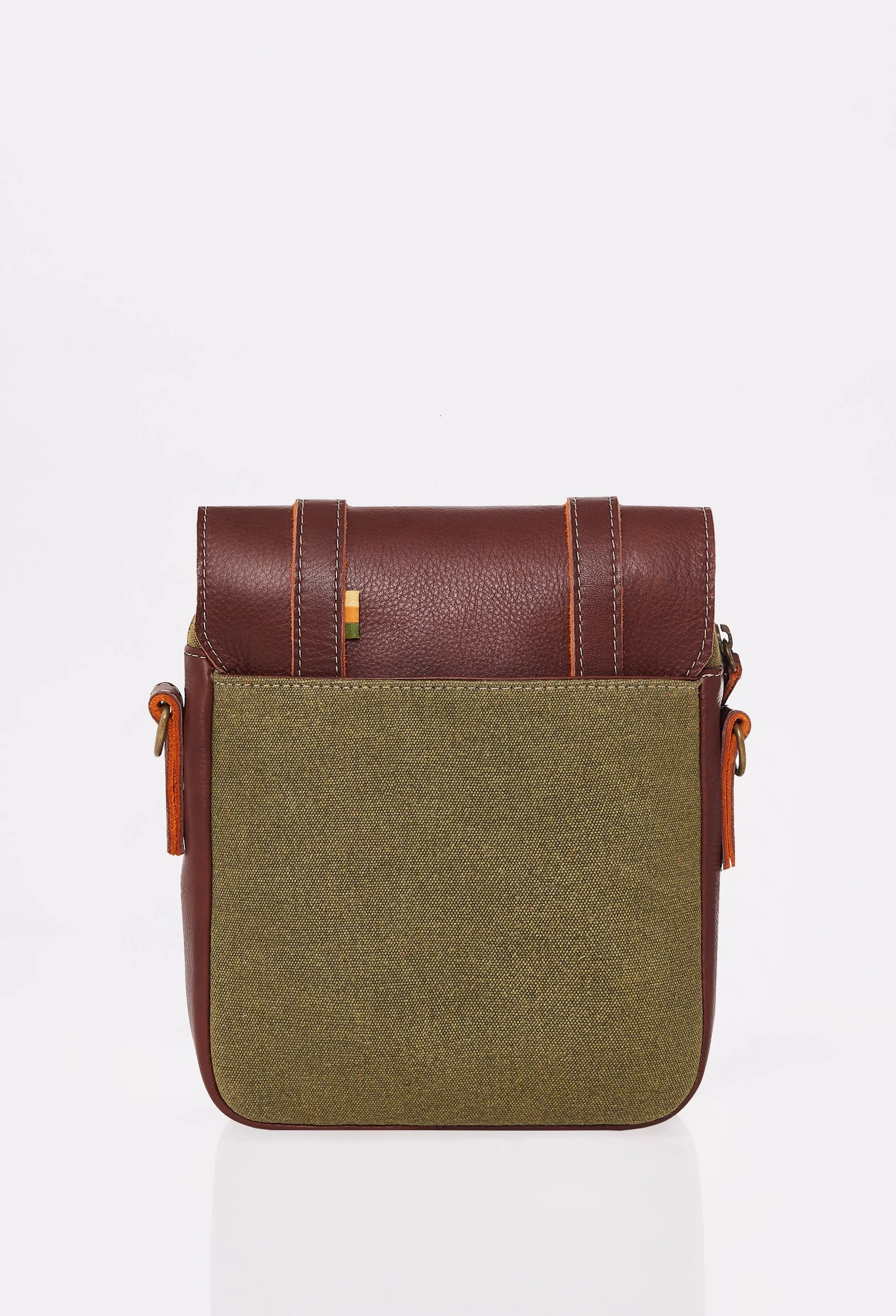 Olive Canvas Crossbody Bag “Otto”