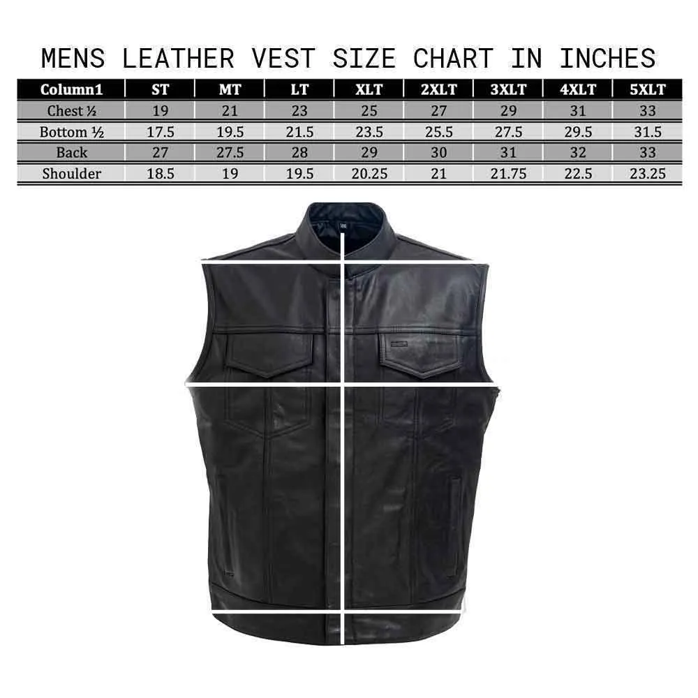 Outlaw Leather Biker Vest