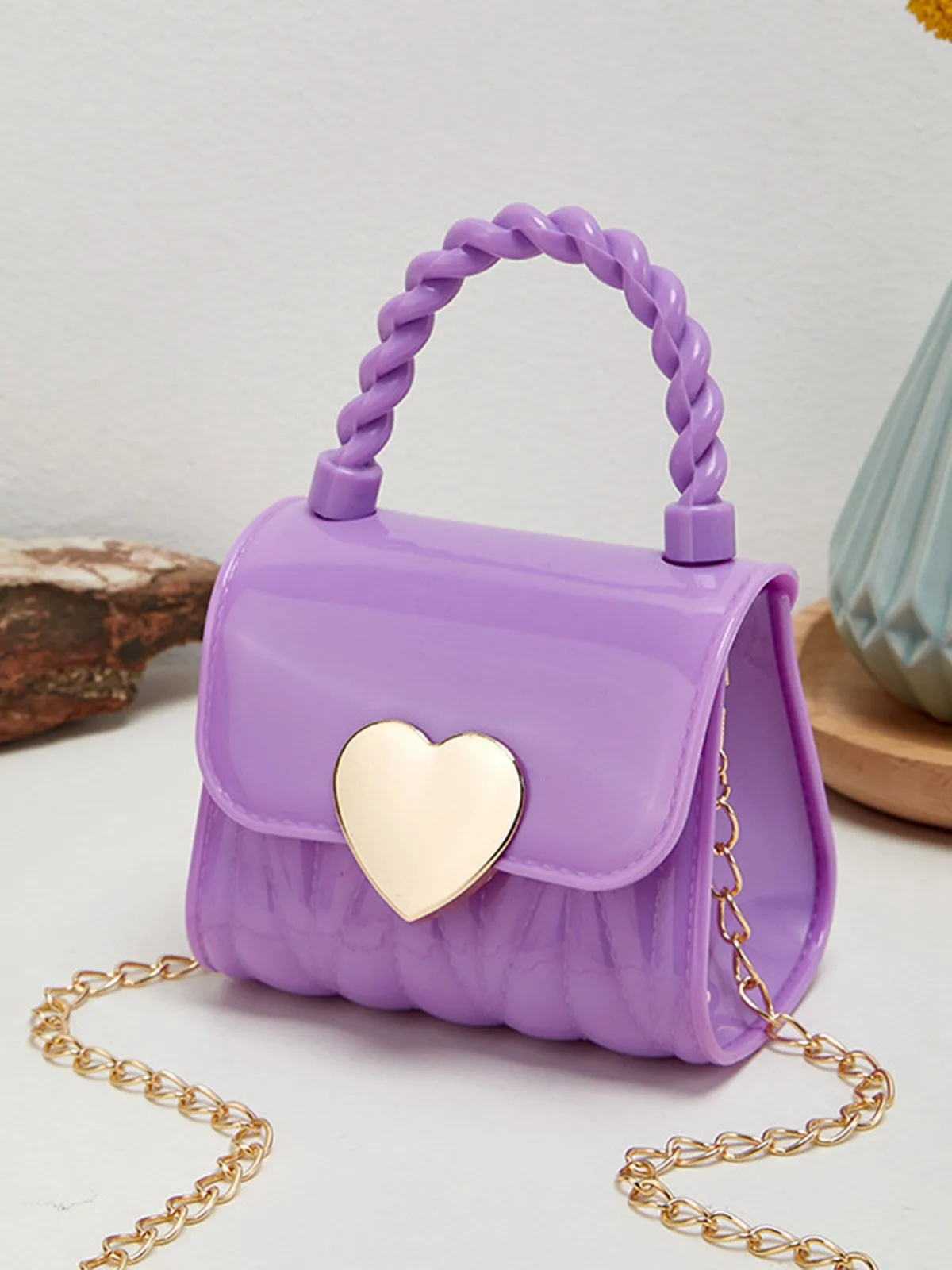 Patent Leather LOVE Handle Mini Handbag