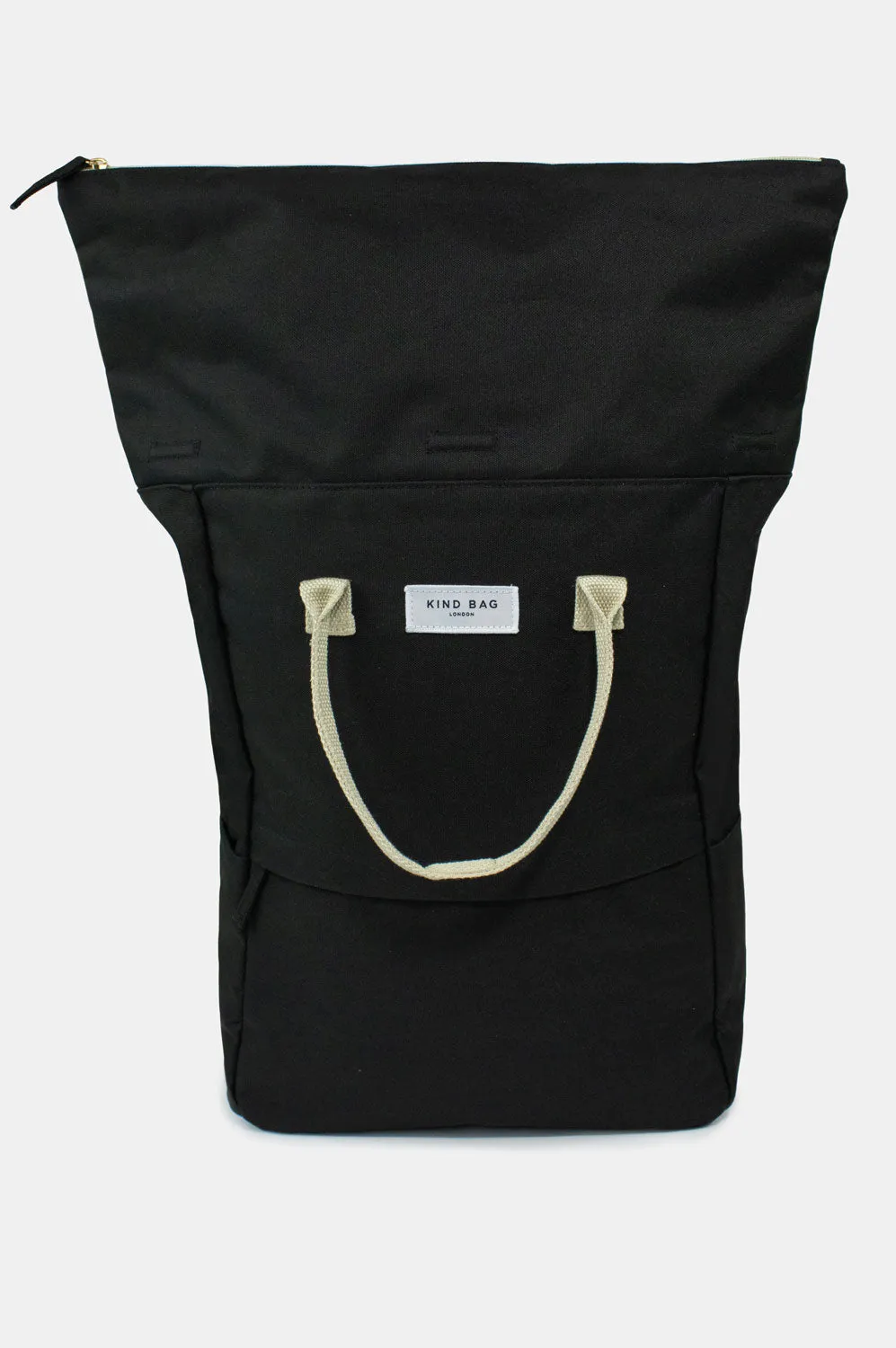 Pebble Black | “Hackney” Backpack | Large