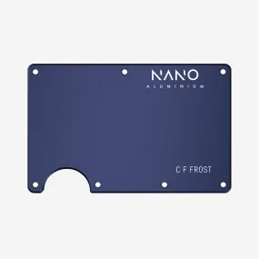 Personalised Front & Back Wallet Cover Plates (Skyfall Navy)