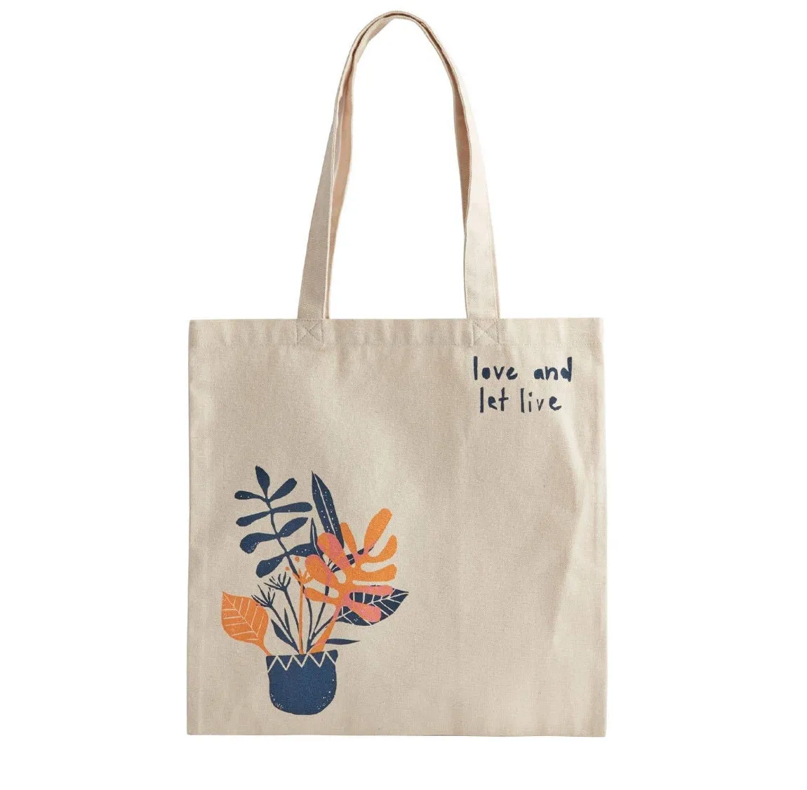 Plant Themed Canvas Tote Bag