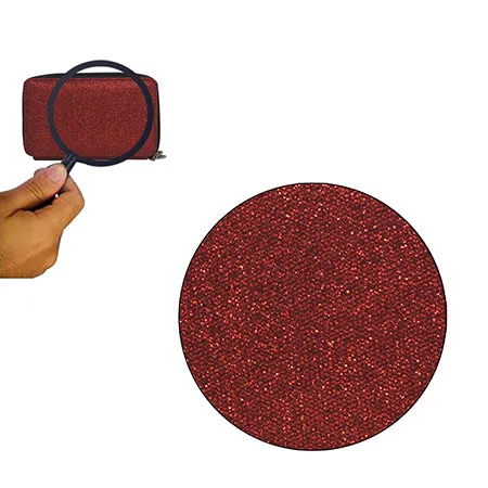 Red Glitter NGIL Canvas All in One Wallet