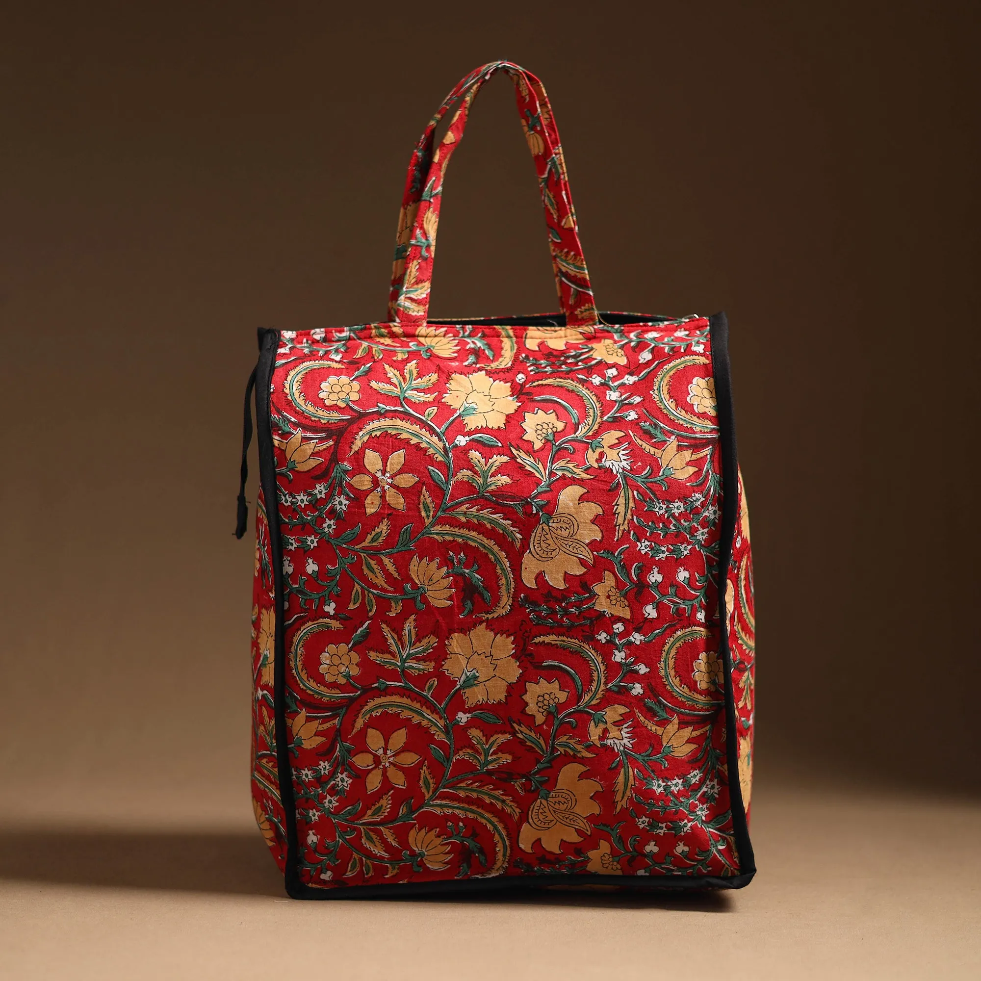 Red - Handcrafted Cotton Shopping Bag 22