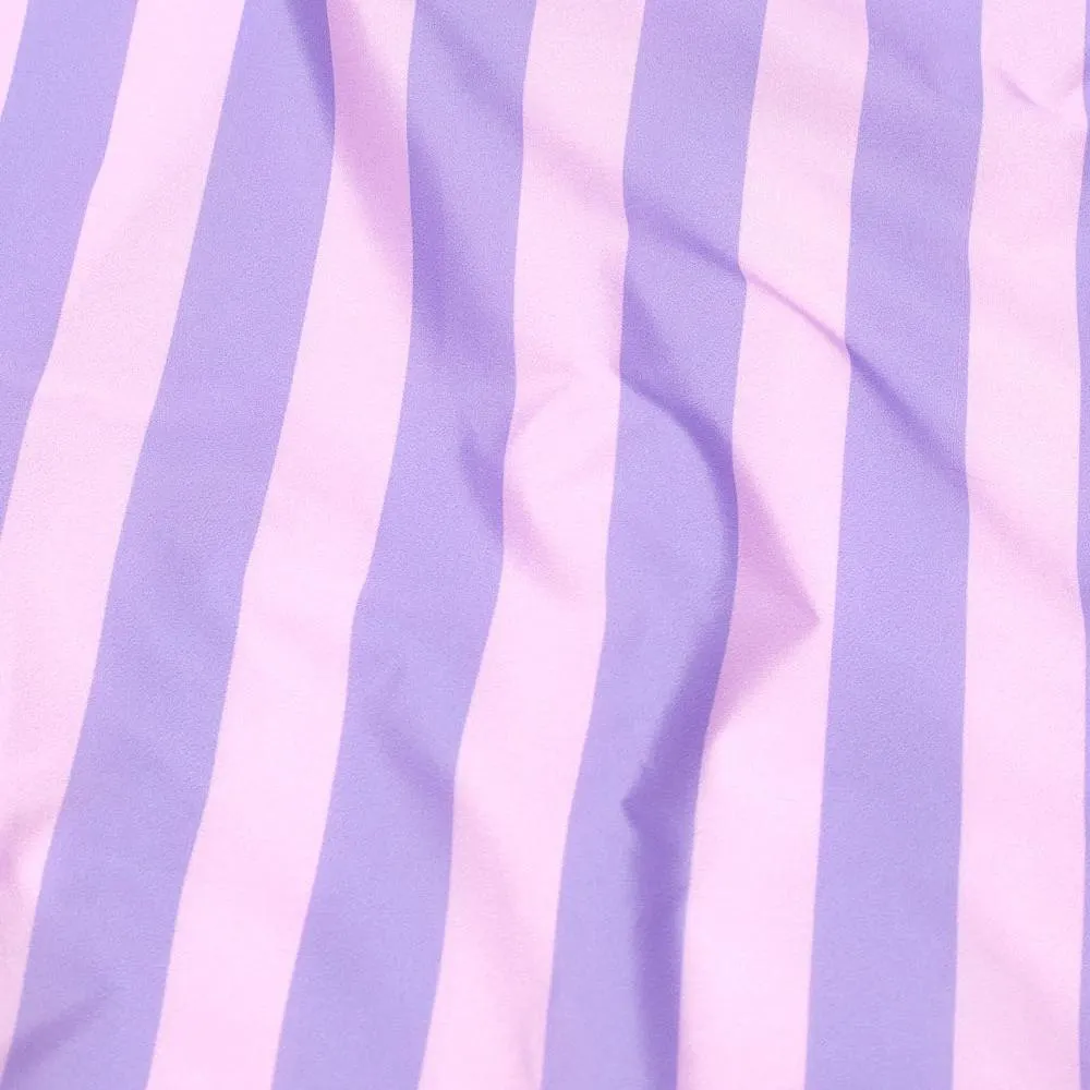 Reusable bag purple stripes