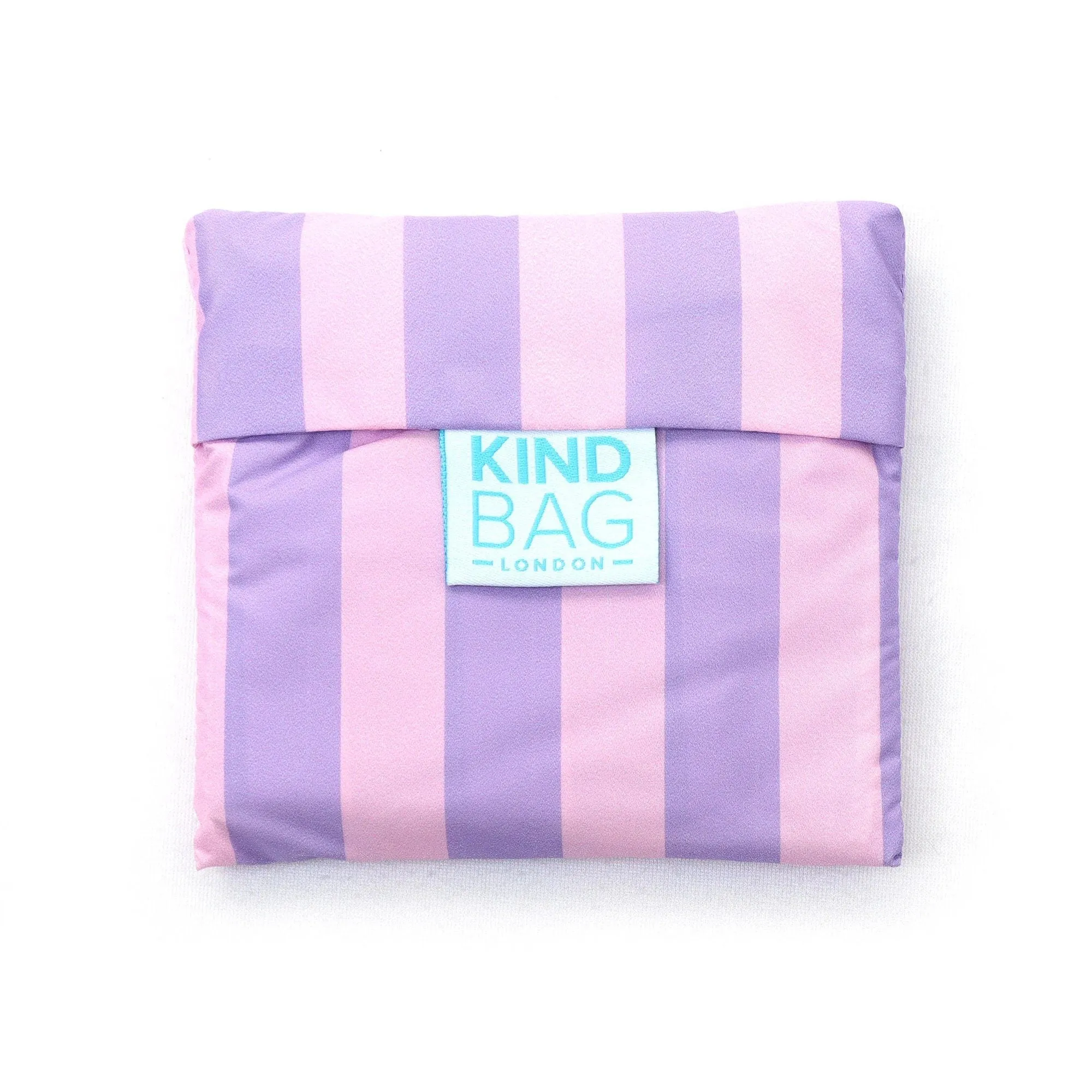 Reusable bag purple stripes