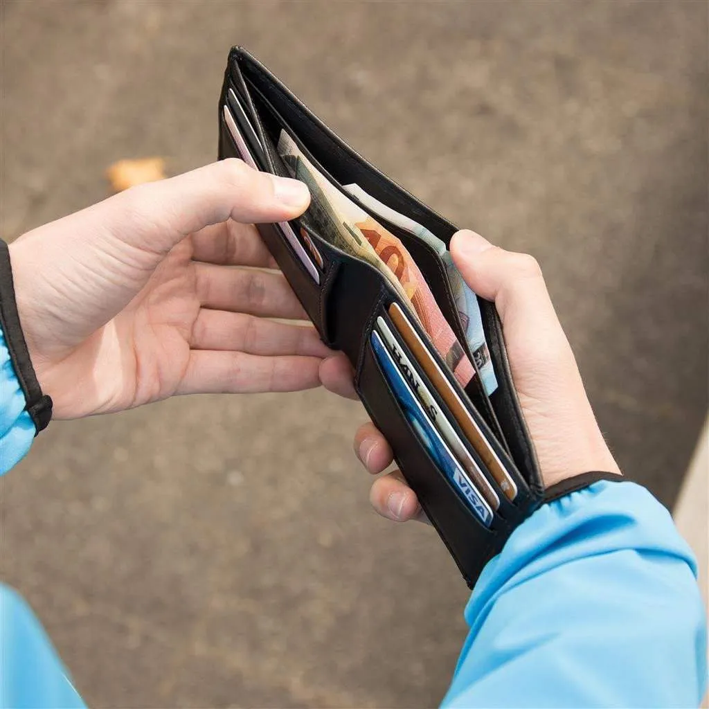 RFID anti-skimming wallet