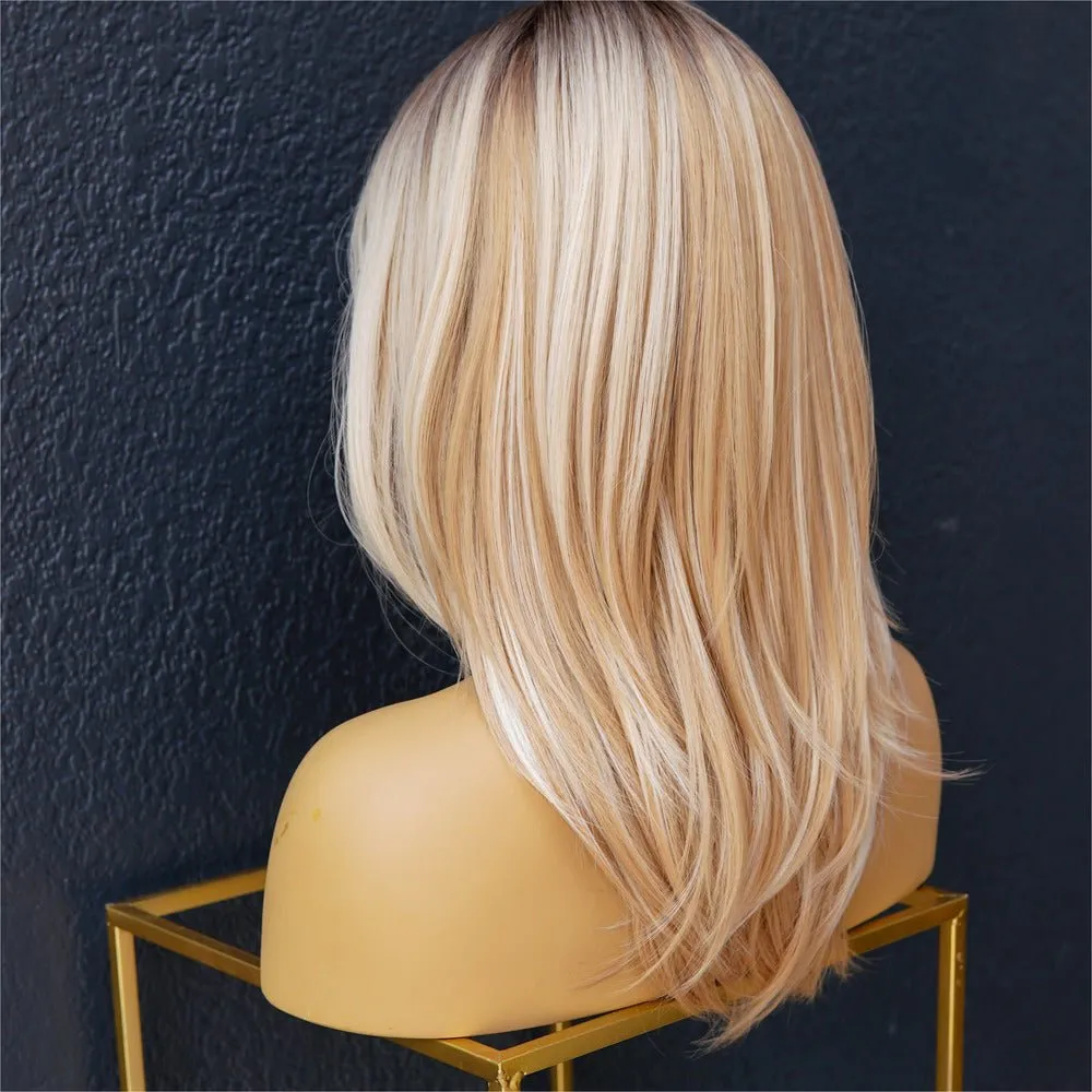 ROCHELLE Blonde Ombre Fringe Wig