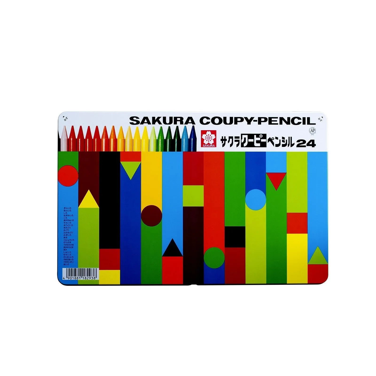 Sakura Coupy 24 Colour Pencil Metal Case Set