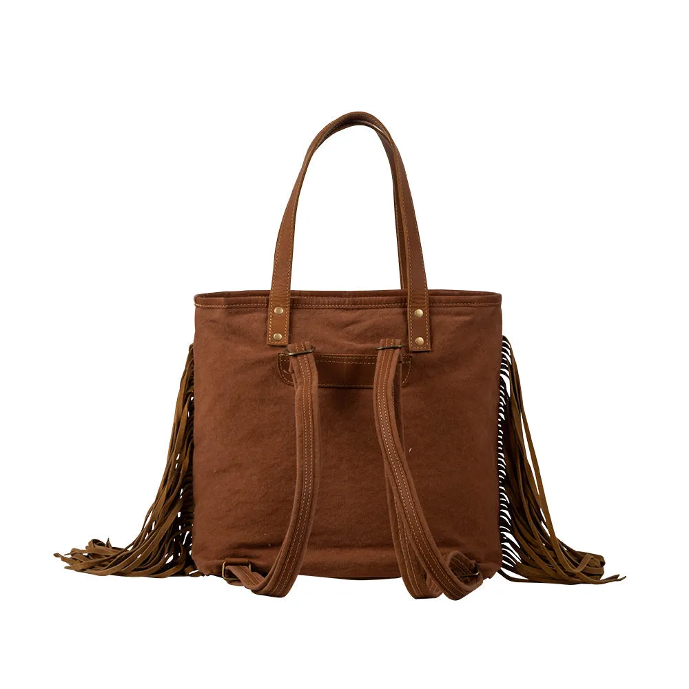 Sedona Star Fringed Tote Bag