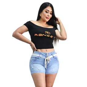 Short Denim Celeste Claro