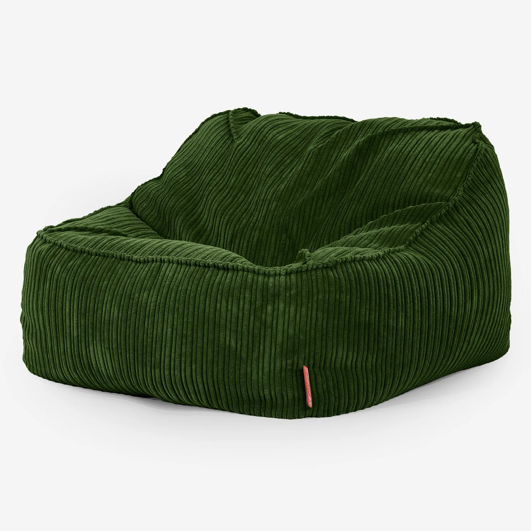 Sloucher Bean Bag Chair - Cord Forest Green