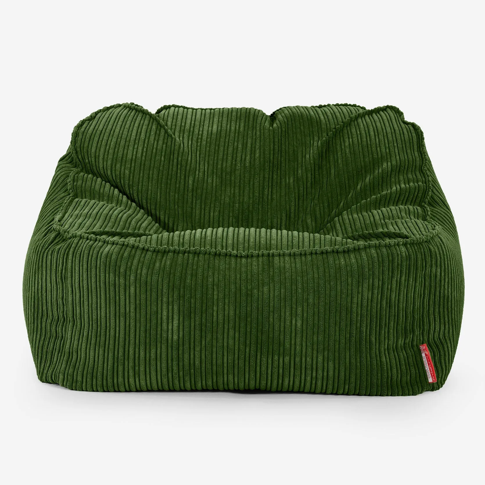 Sloucher Bean Bag Chair - Cord Forest Green