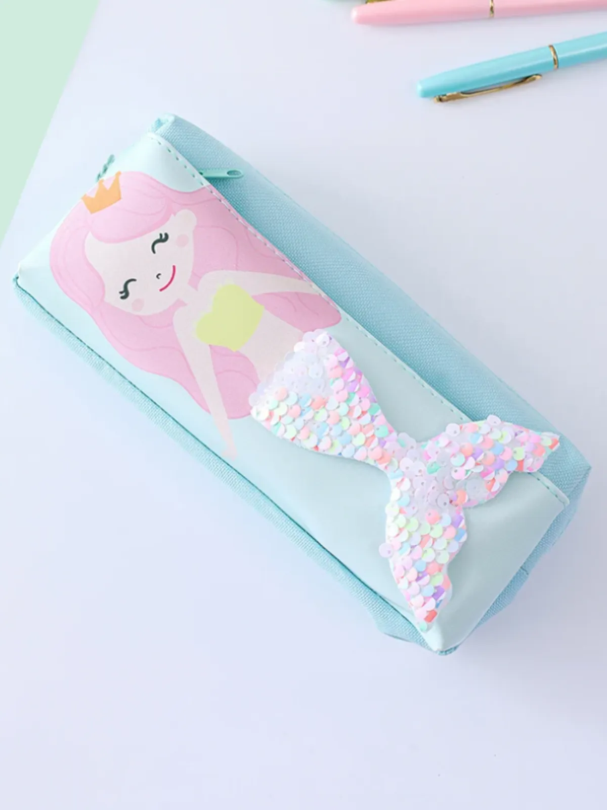 Sparkling Mermaid Pencil Case - Cute and Colorful Organizer