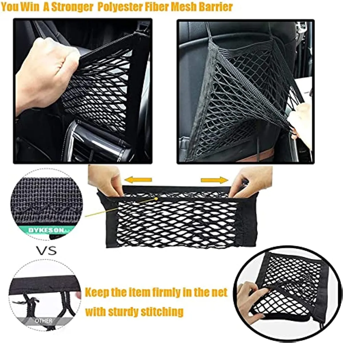 Stretchable Dog Car Net Barrier Secure Safe and Organized