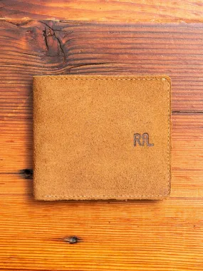 Suede Bifold Wallet in Light Java