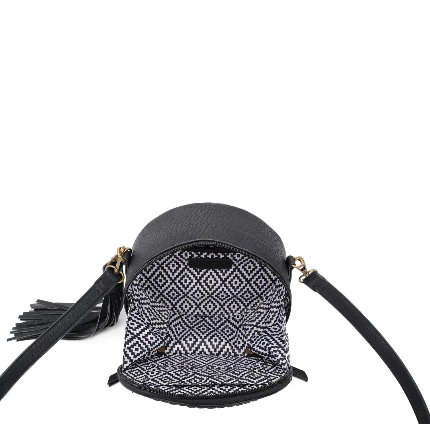 Suzie Round Crossbody - Black