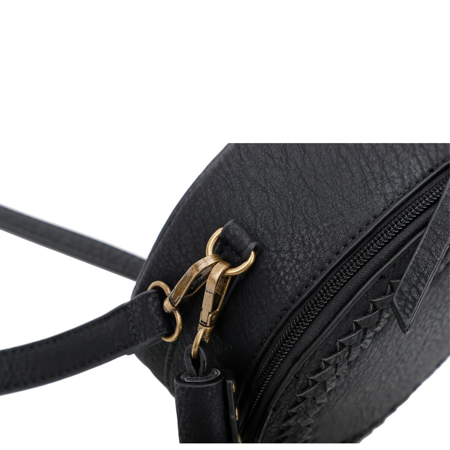 Suzie Round Crossbody - Black