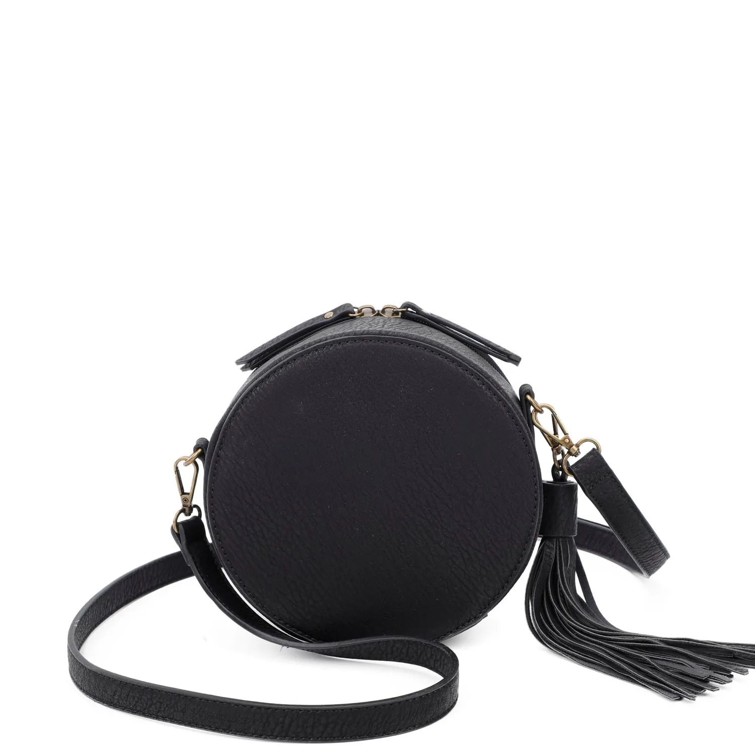 Suzie Round Crossbody - Black