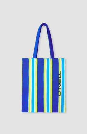 Terry Tote Bag | Blue Towel Stripe