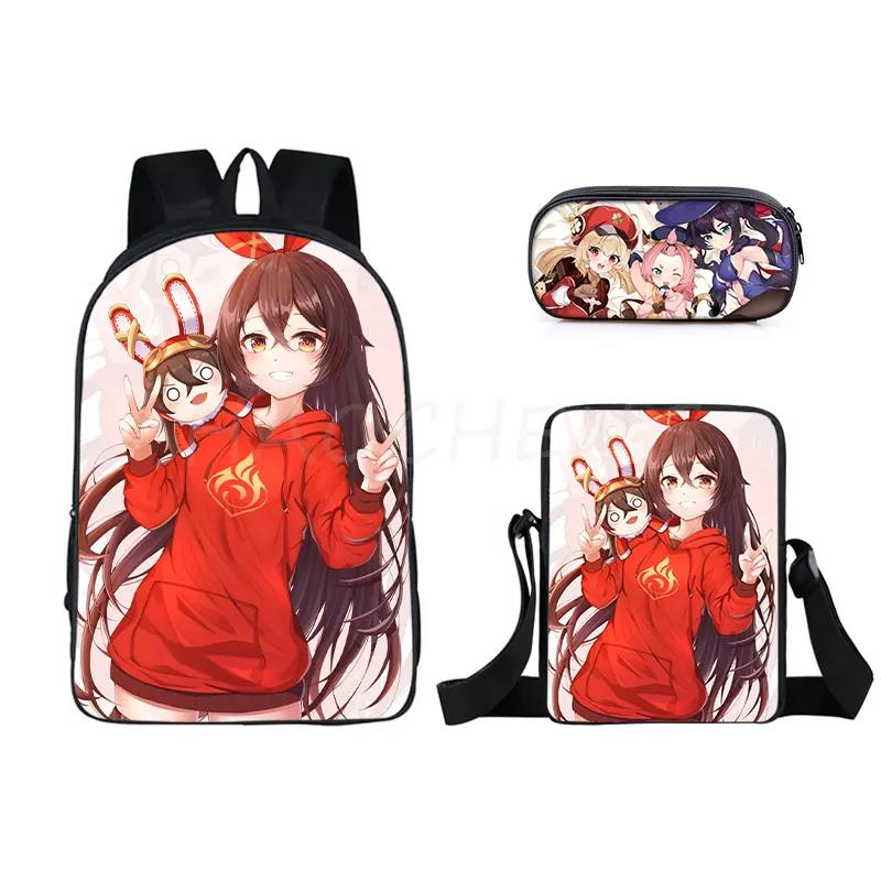 The Anime Cartoon 3 PCS Printed Bag