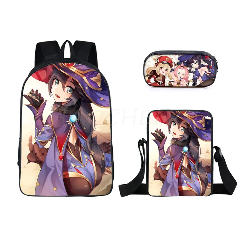 The Anime Cartoon 3 PCS Printed Bag