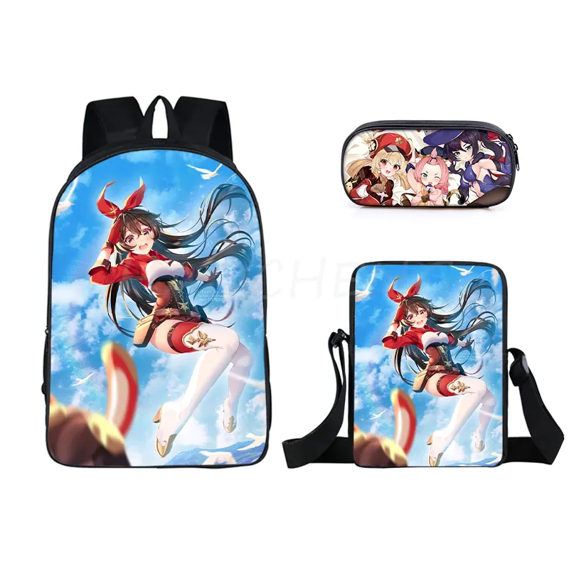 The Anime Cartoon 3 PCS Printed Bag