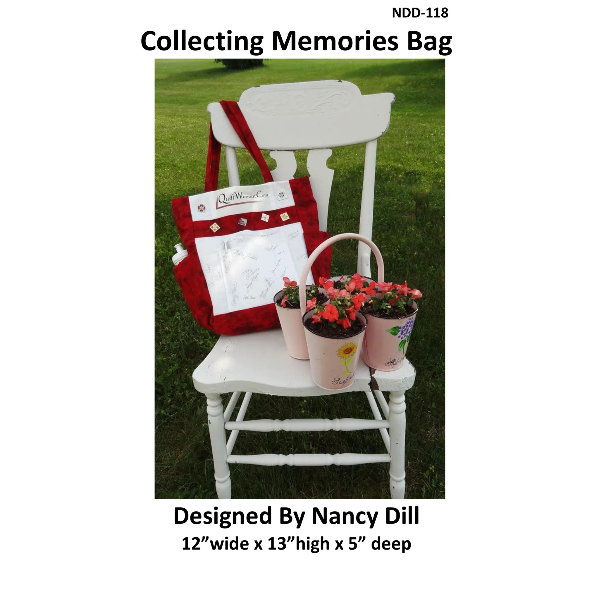 The Collecting Memories Bag Pattern NDD-118w  - Wholesale Product