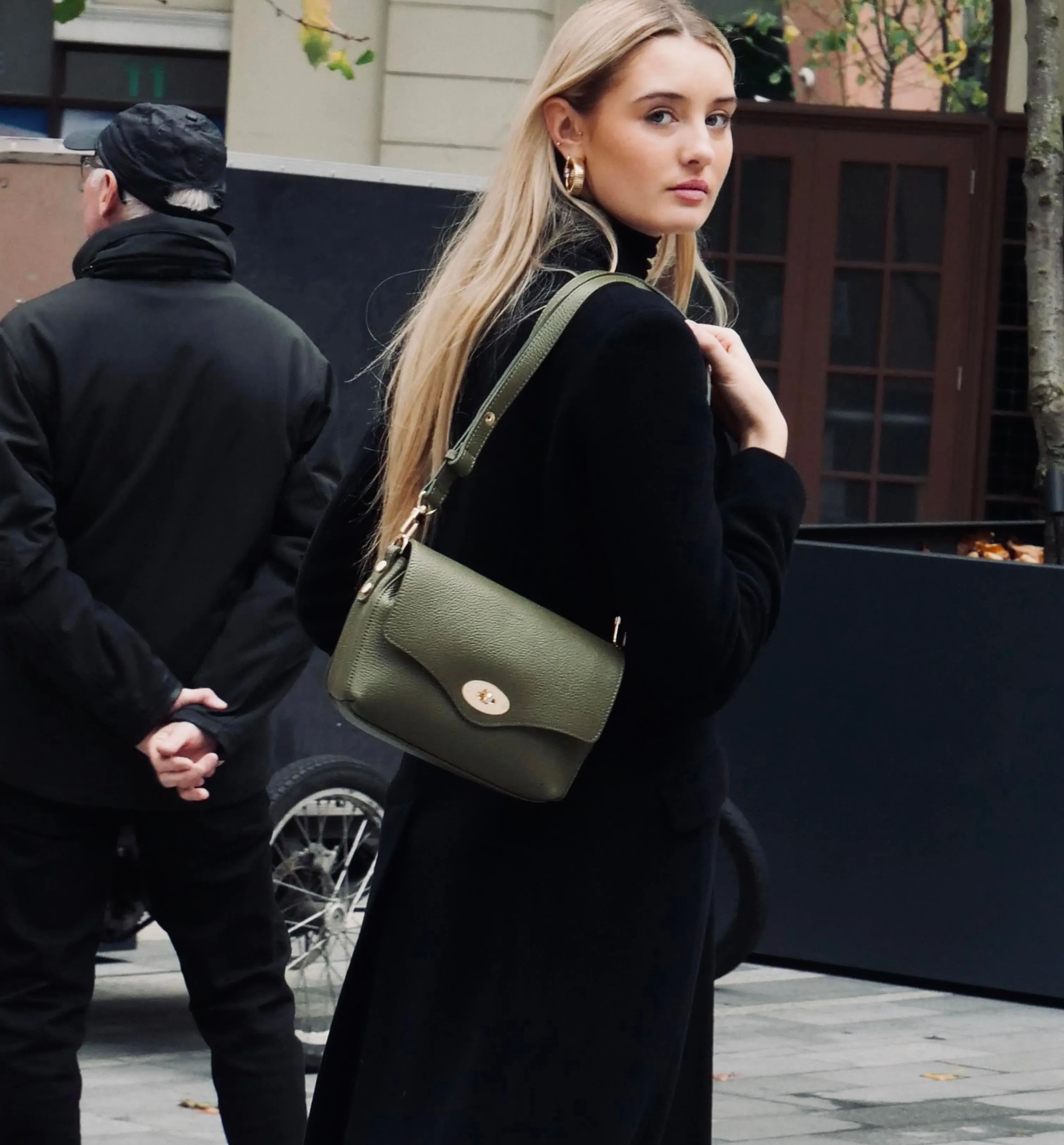 The Maddie Midi Olive Leather Bag