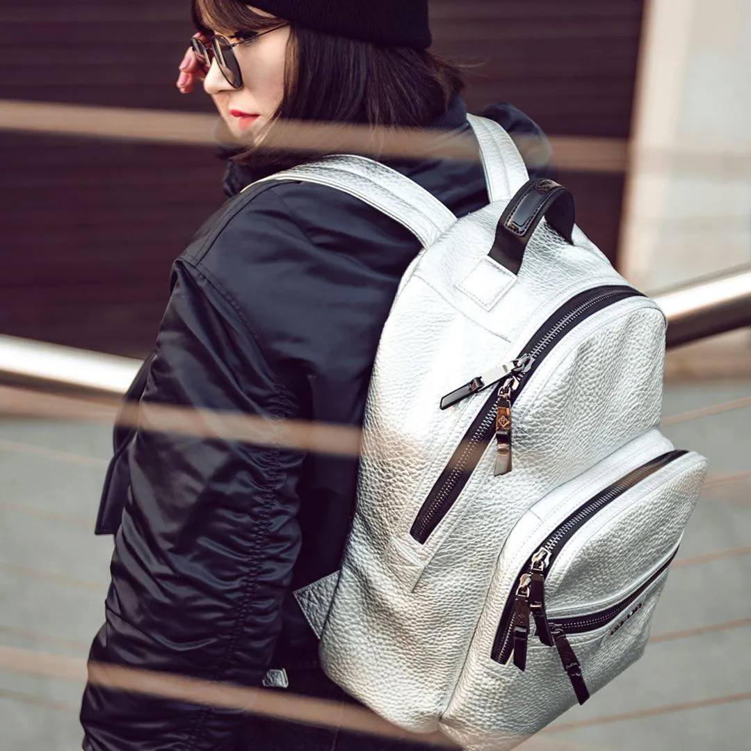 Tiba   Marl Elwood Changing Backpack - Silver