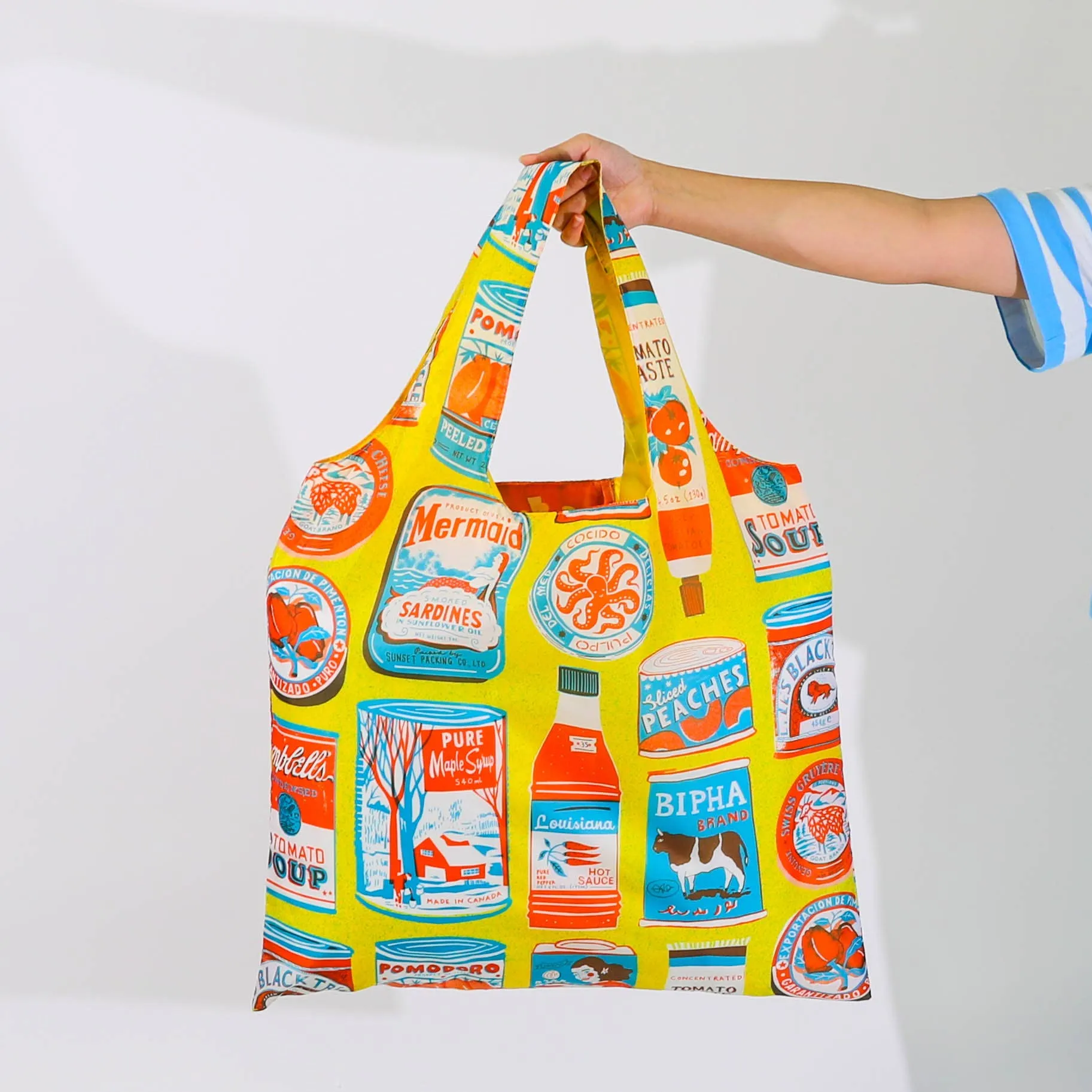 Tins Art Sack by Printed Peanut - Eco-Friendly Reusable Tote