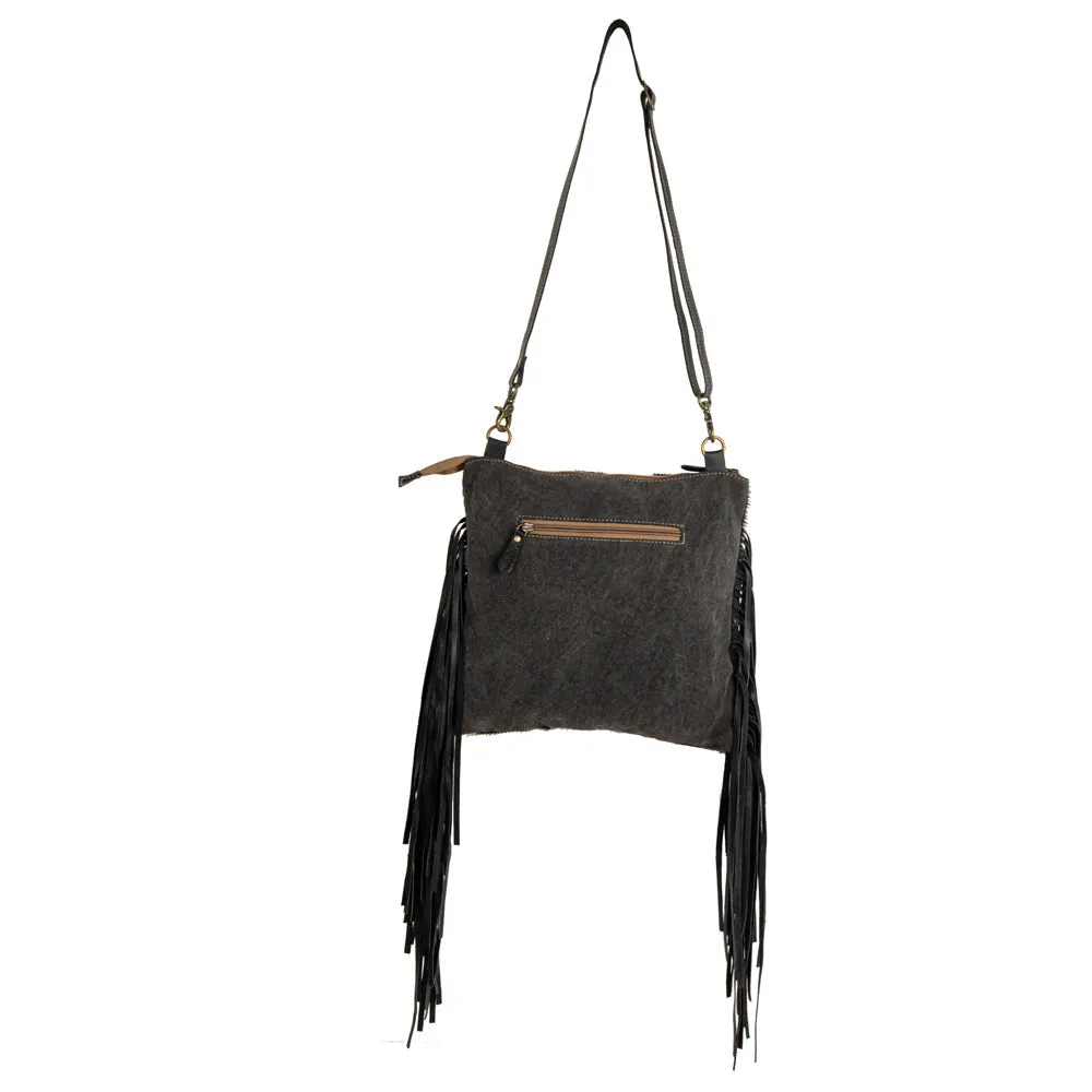 Tumbleweed Trail Fringed Hand-Tooled Bag