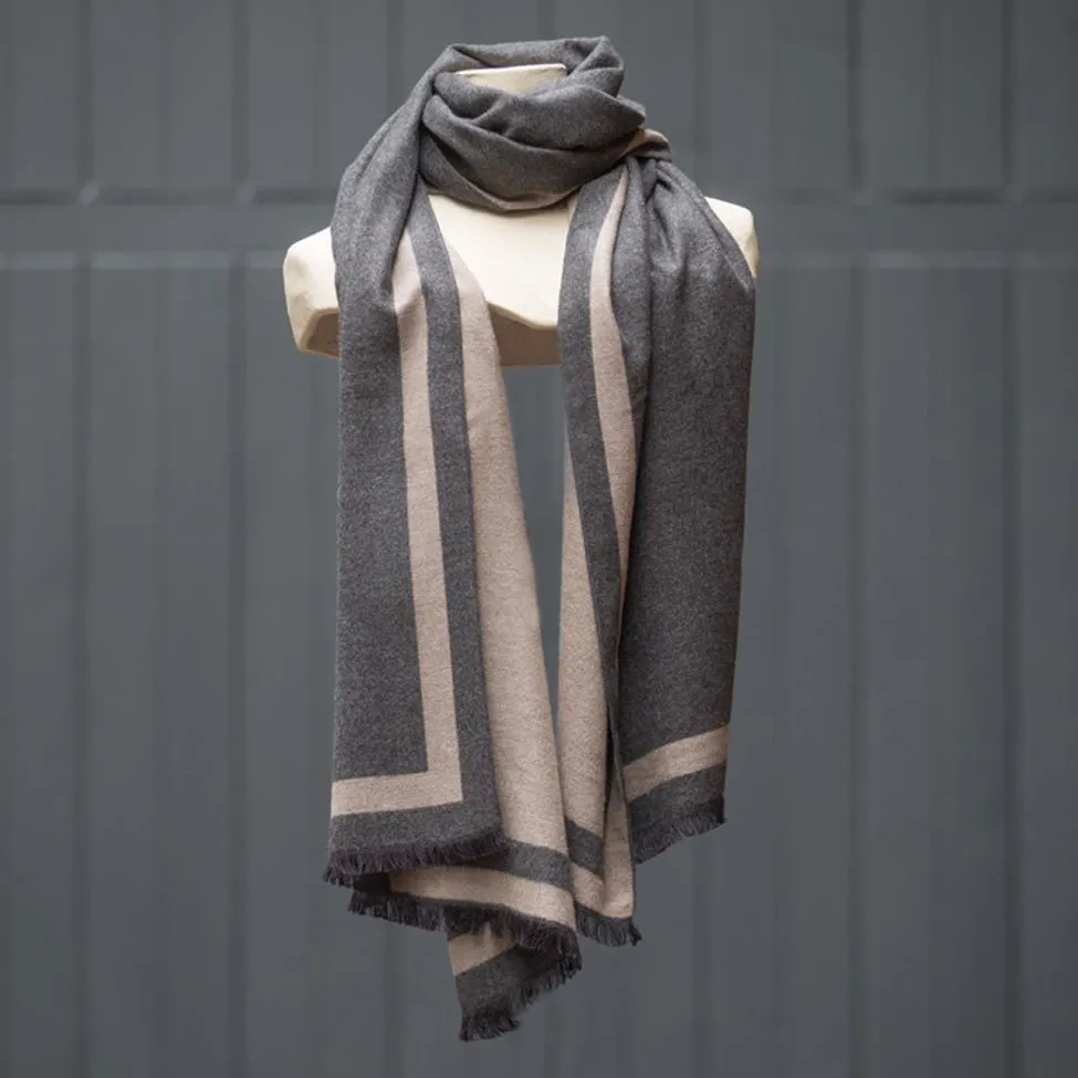 Tutti Luxurious Wrap – Grey/Plum