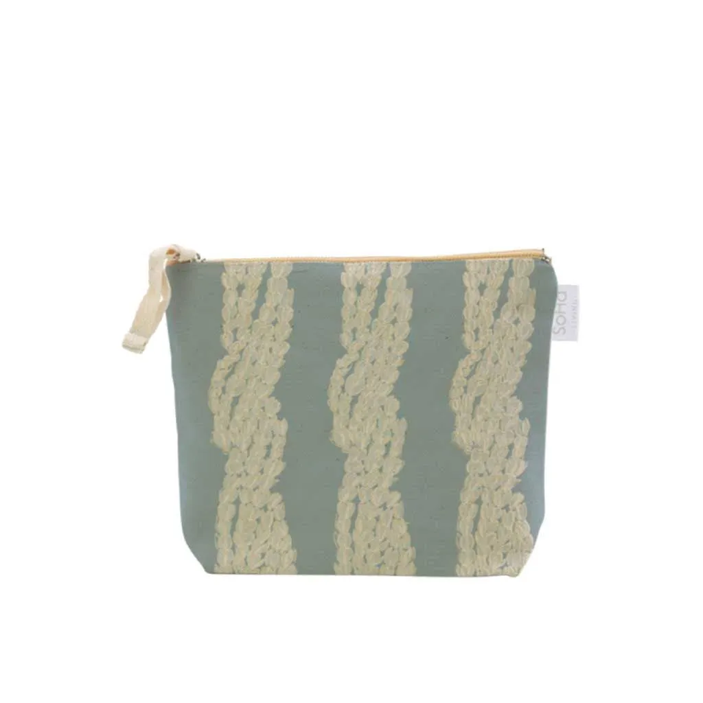 Twisted Pikake Lei Cosmetic Bag, Small