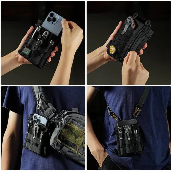 VE16 Pocket Organizer, EDC Organizer Pouch with 7 Pockets