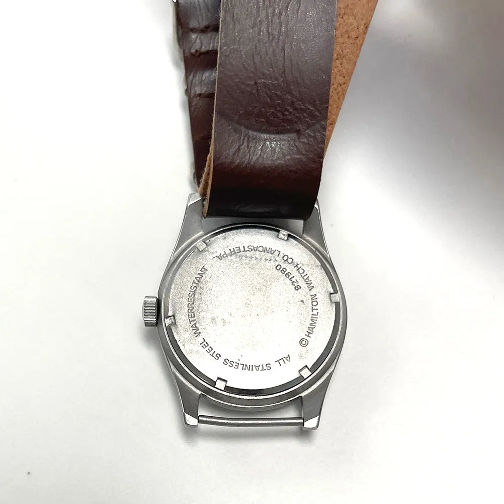 Vintage 1980's Hamilton Khaki Field Watch