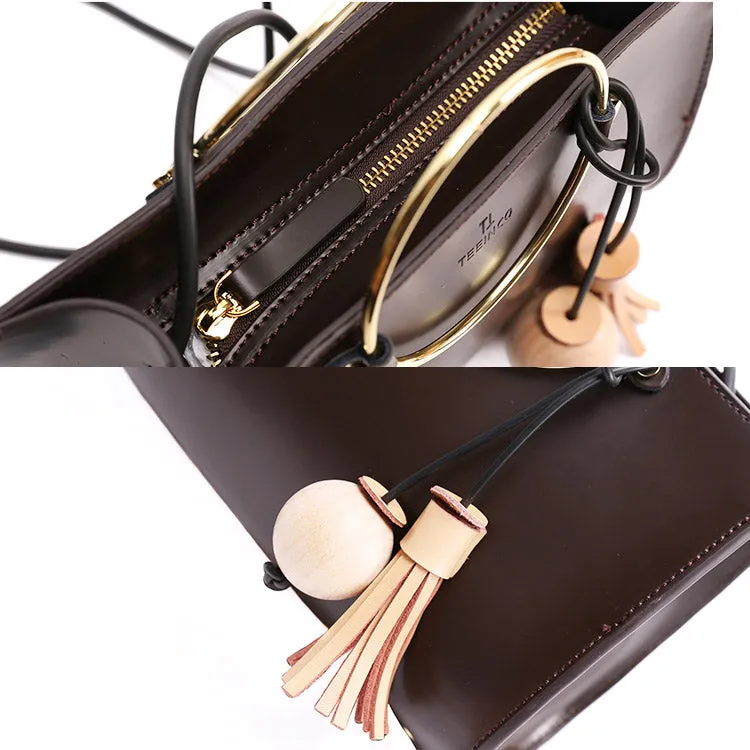 Womens Genuine Leather Fringe Handbags Leather Crossbody Bags for Women