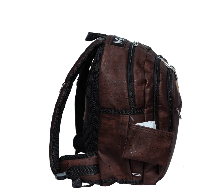 Xpedition Cork Vegan Backpack | Dark Brown