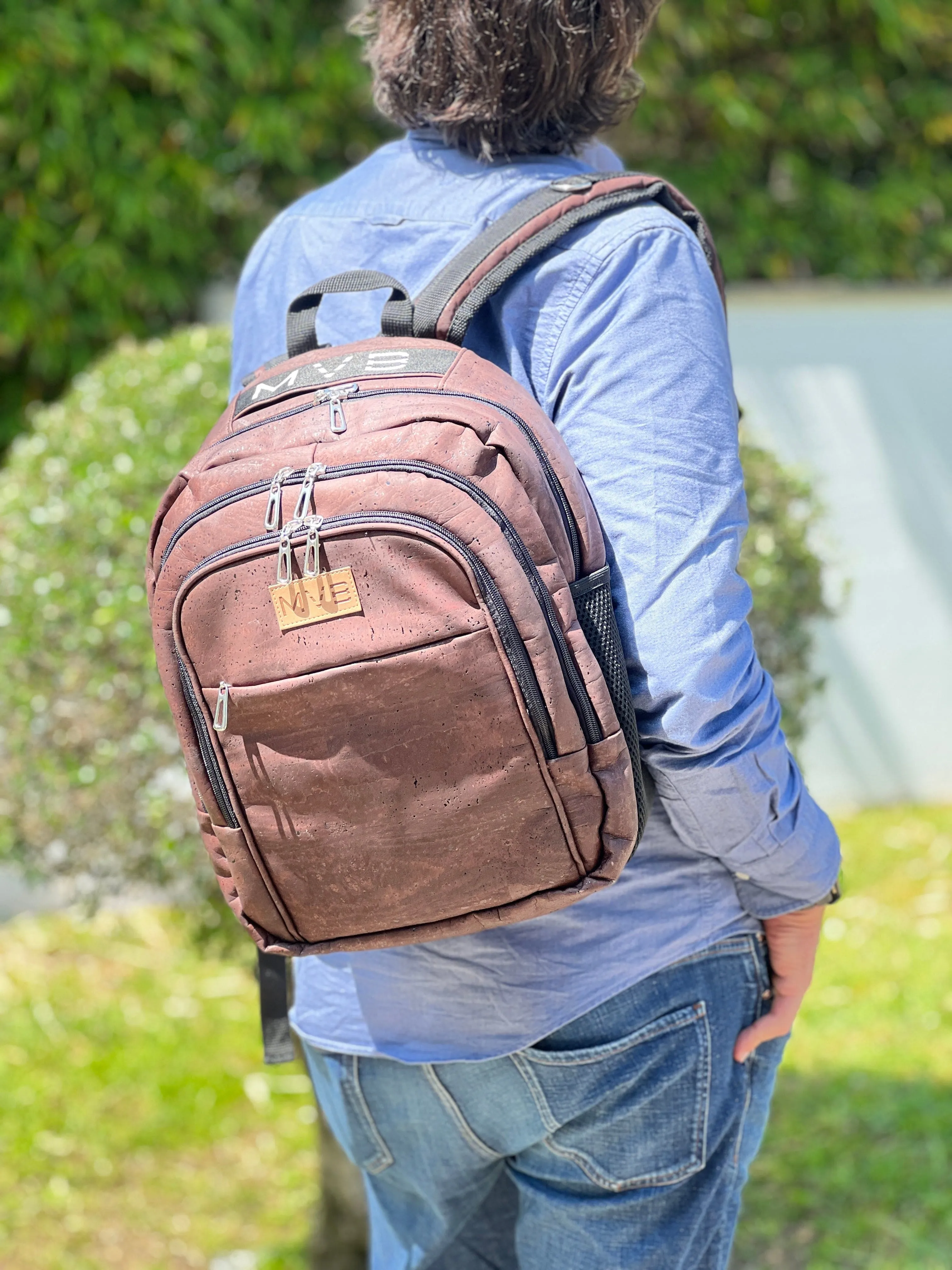 Xpedition Cork Vegan Backpack | Dark Brown