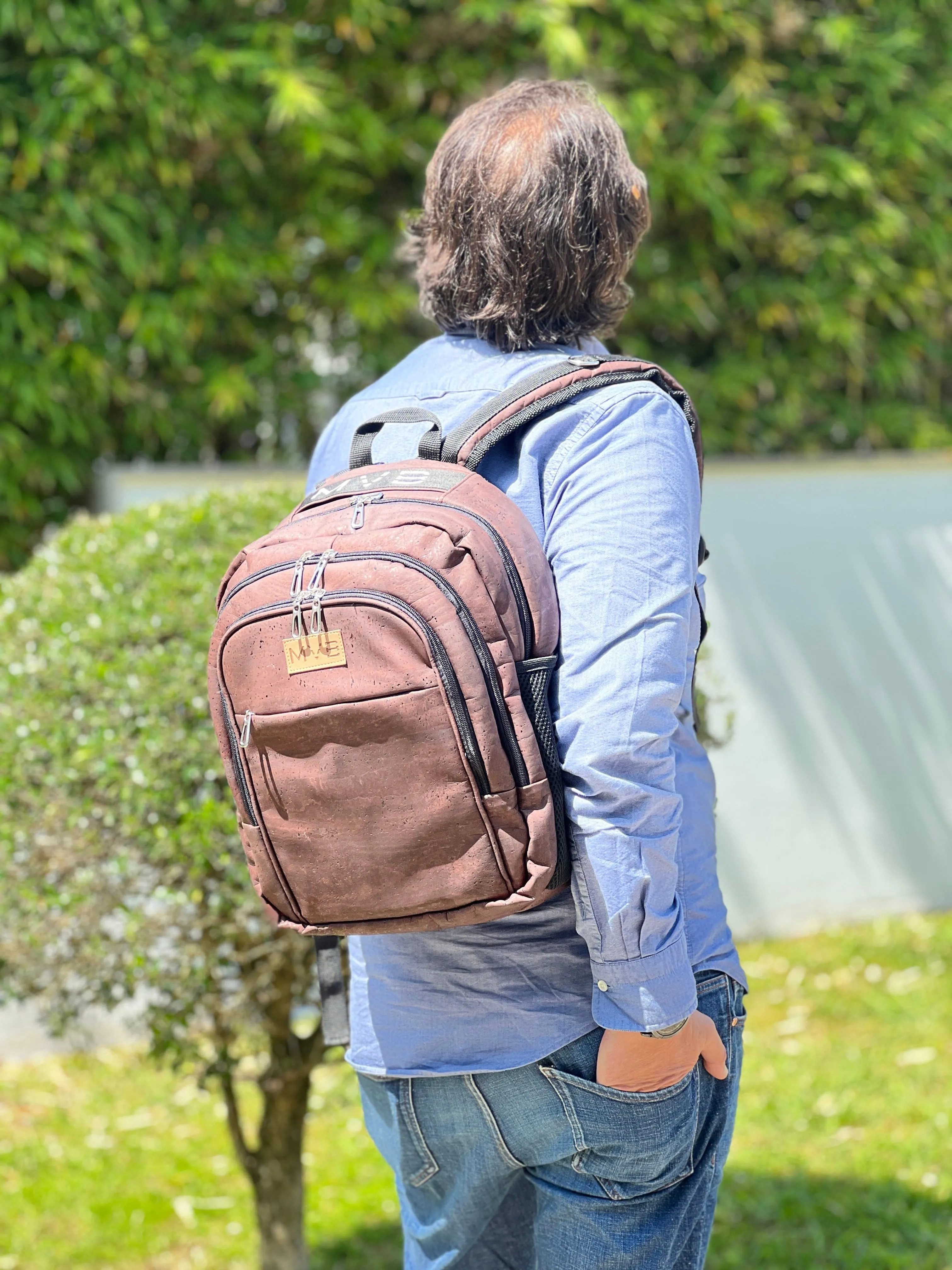 Xpedition Cork Vegan Backpack | Dark Brown