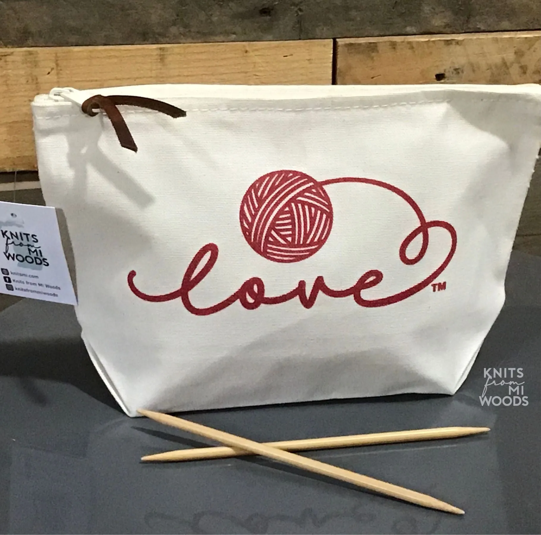 Yarn Love Canvas Pouch